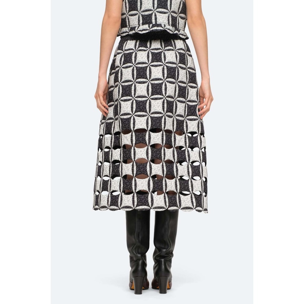 SEA NY Skirt Quilted Catalina‎ Calico Cutout - Picture 2 of 12
